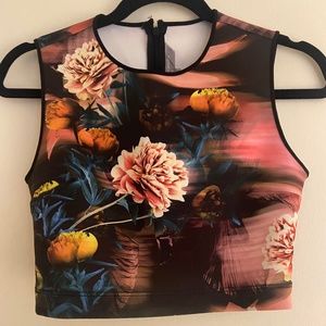 Clover Canyon Botanical Breeze Crop Top S